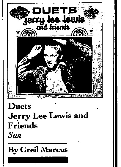 GreilMarcus.net - Jerry Lee Lewis, Duets