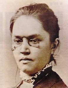 Katharine Lee Bates, composer of "America the Beautiful," 1883