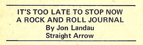 GreilMarcus.net - Jon Landau